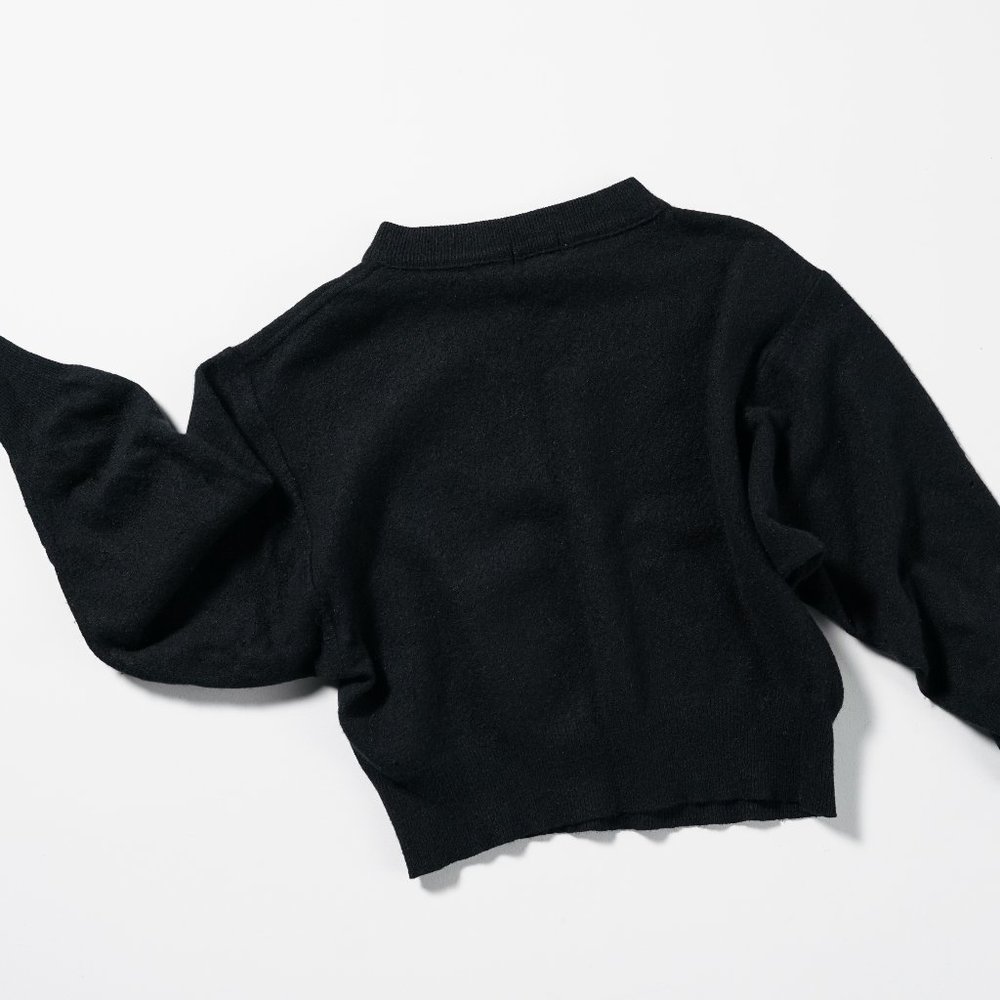 Vintage Wool Mock Turtleneck Batwing Sweater